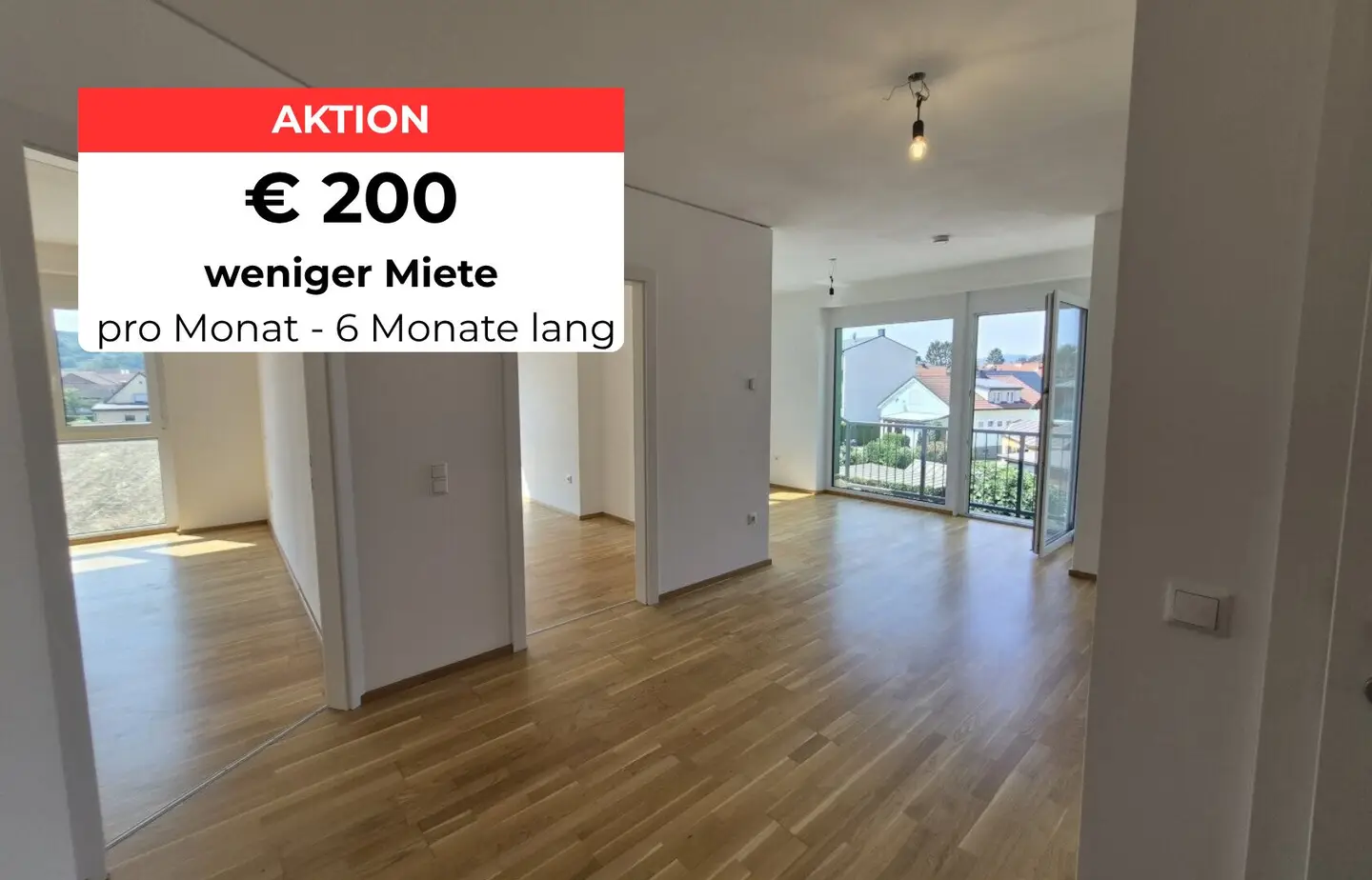 Southwest-facing corner balcony apartment with sunny wide view
