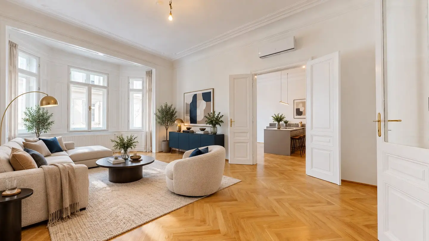Wiener Altbaucharme trifft modernen Wohnkomfort – Exklusive 5-Zimmer-Wohnung in Innenstadtlage