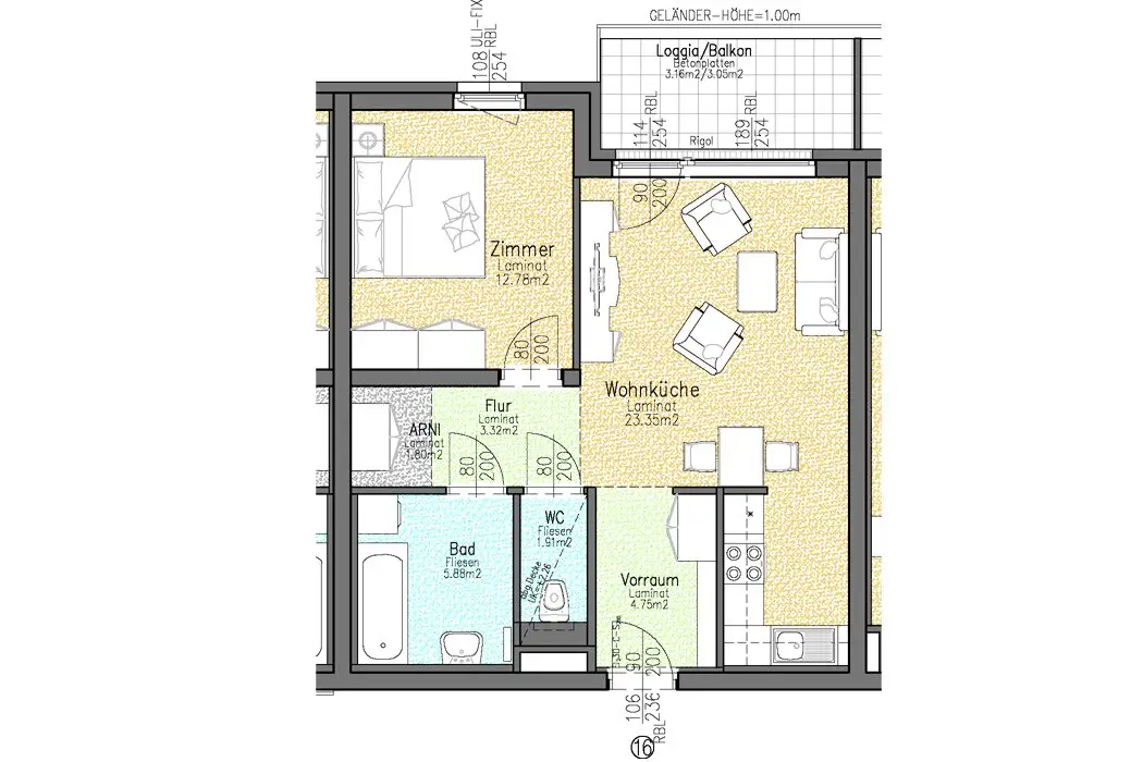 Moderne Wohnung in schöner, ruhiger Lage