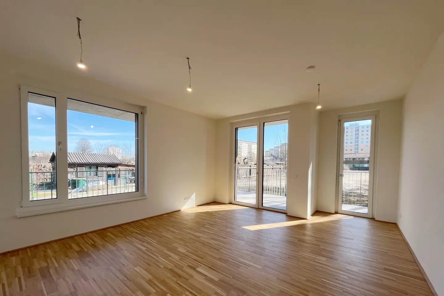 Erdgeschosswohnung im grünen Quartier mit Balkon