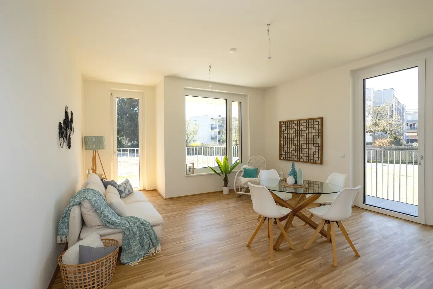 Erdgeschosswohnung in nachhaltigem Quartier mit Balkon