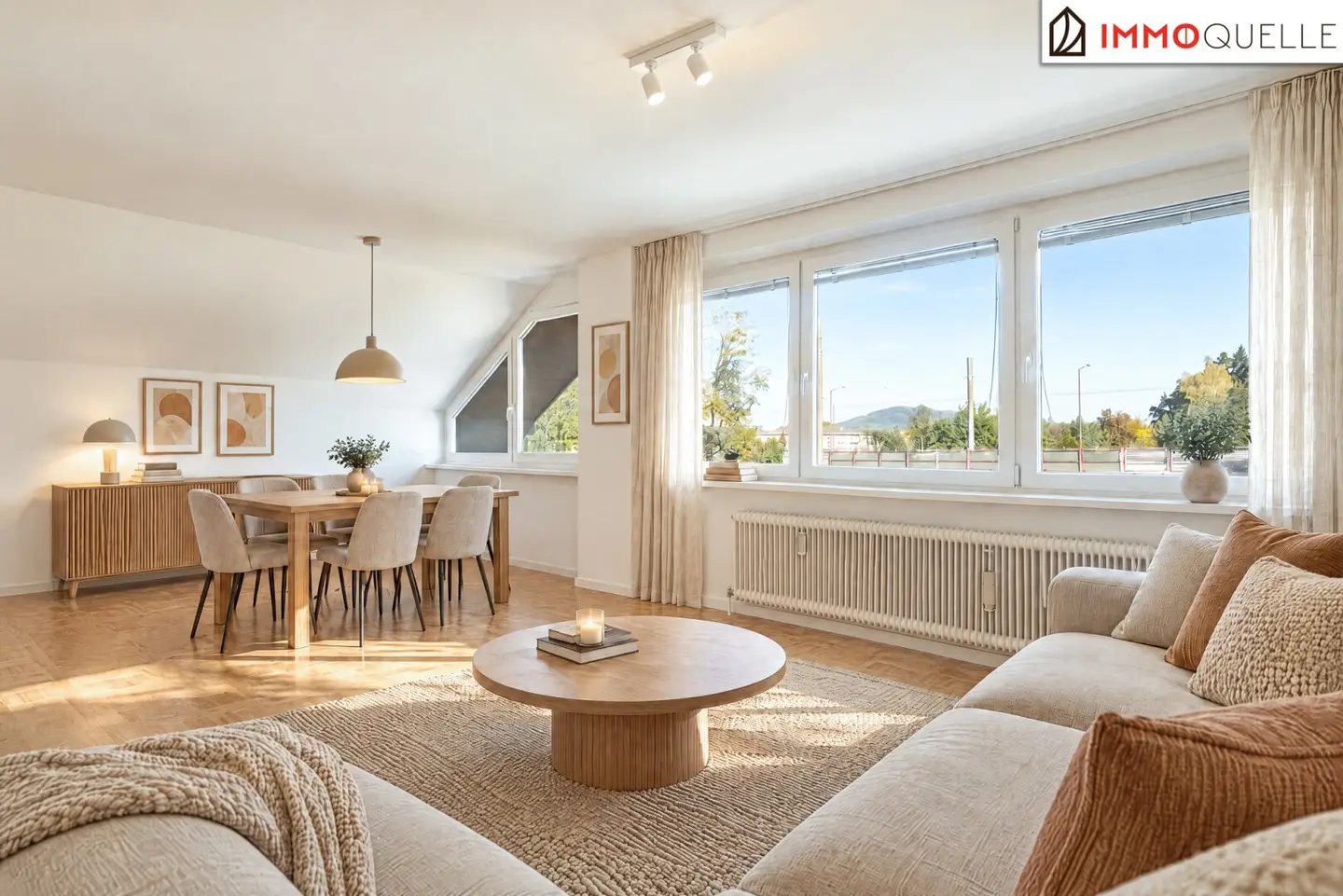 Stadtnah wohnen, Ruhe genießen - Helle 2-Zimmer-Wohnung im Erstbezug nach Sanierung mit Festungsblick, eigener Garage und ruhiger Lage nahe der Salzach