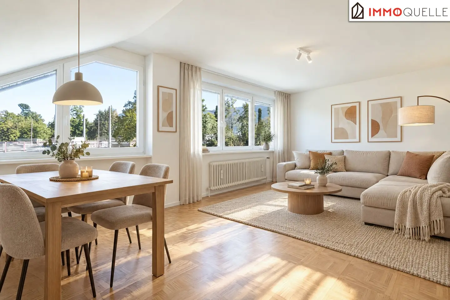 Stadtnah wohnen, Ruhe genießen - Helle 2-Zimmer-Wohnung im Erstbezug nach Sanierung mit Festungsblick, eigener Garage und ruhiger Lage nahe der Salzach
