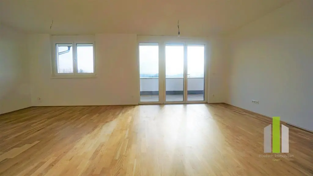 Wohnung mit großer Dachterrasse und Grünblick