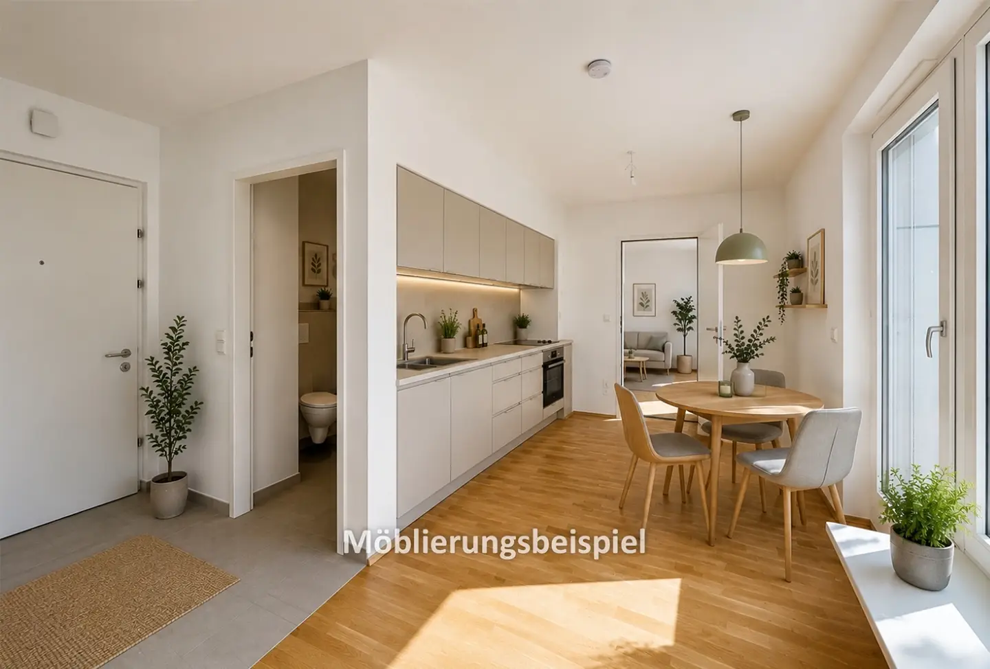 Moderne Wohnung mit großer Terrasse in grüner Lage