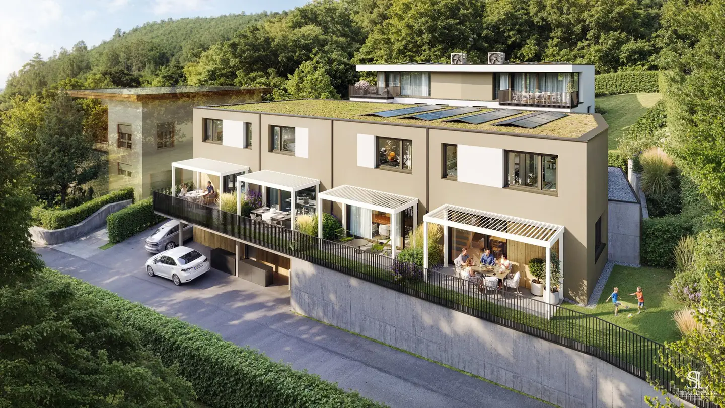 Wohnen mit Weitblick – Exklusives Reihenendhaus mit viel Freiraum