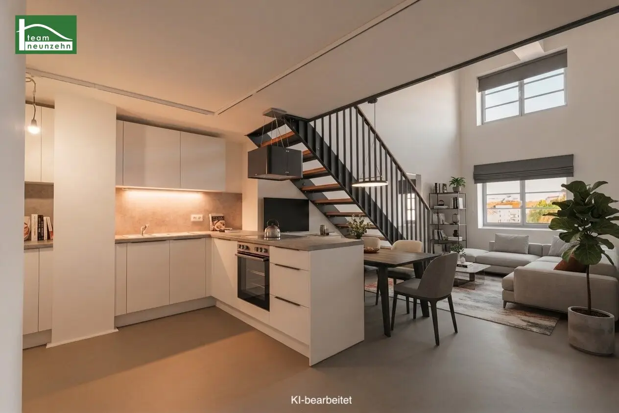 114 m², die Eindruck hinterlassen – außergewöhnliche Loftwohnung mit besonderem Raumgefühl!