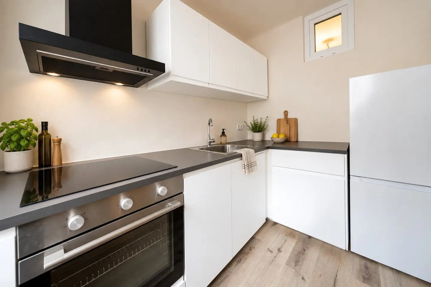 Möblierte 2-Zimmer-Wohnung mit Balkon ins Grüne – sofort beziehbar, provisionsfrei