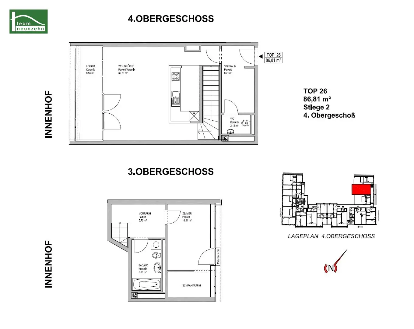 Wohnen nahe der Donau in 1200 Wien: Großzügige Wohnung inkl. Einbauküche und Freifläche!