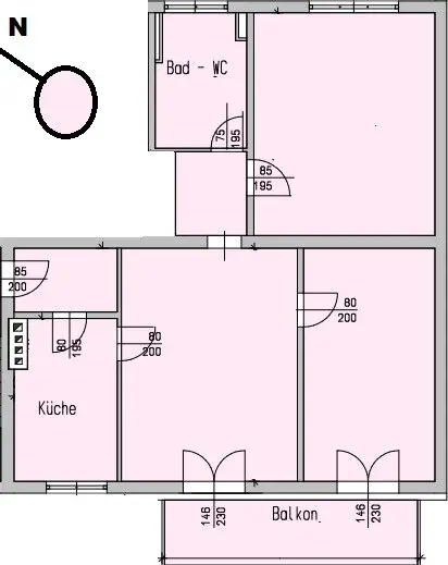 3,5 Zimmer mit Südwestbalkon - Ab 1. Dez 2026