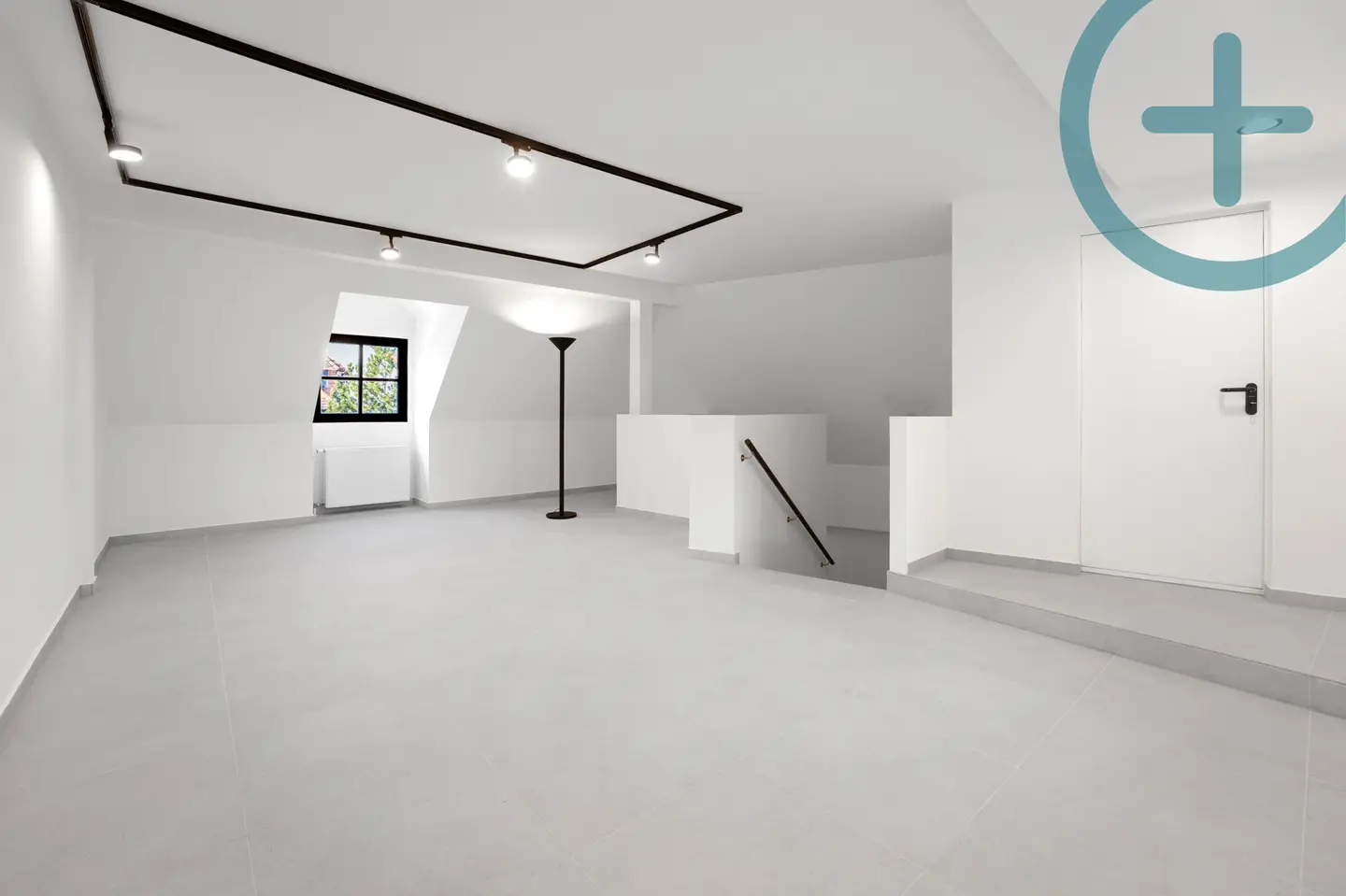 First occupancy after renovation attic apartment with shower