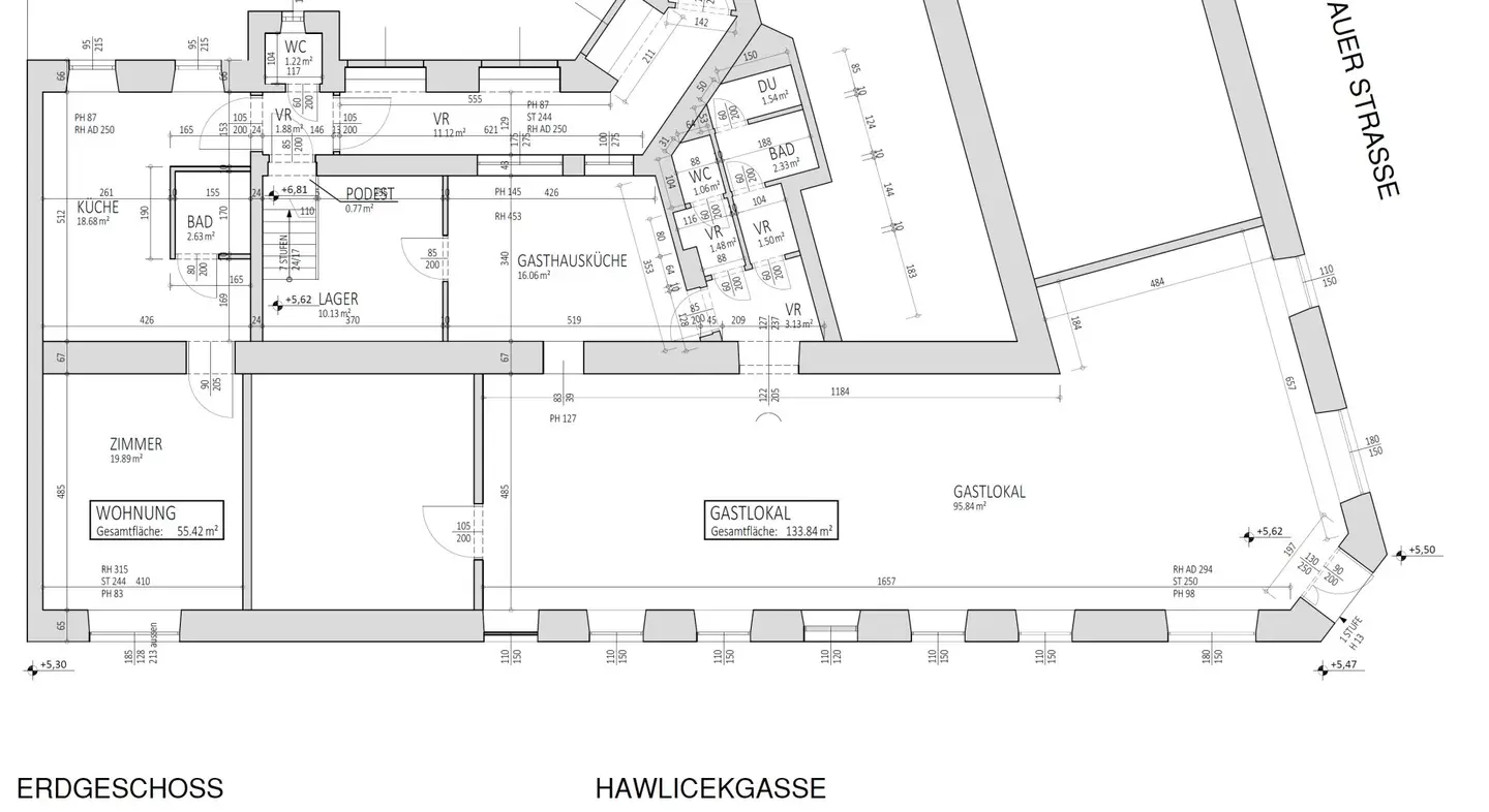 Geschäftslokal mit darüberliegender Wohnung - Leopoldauer Straße 66