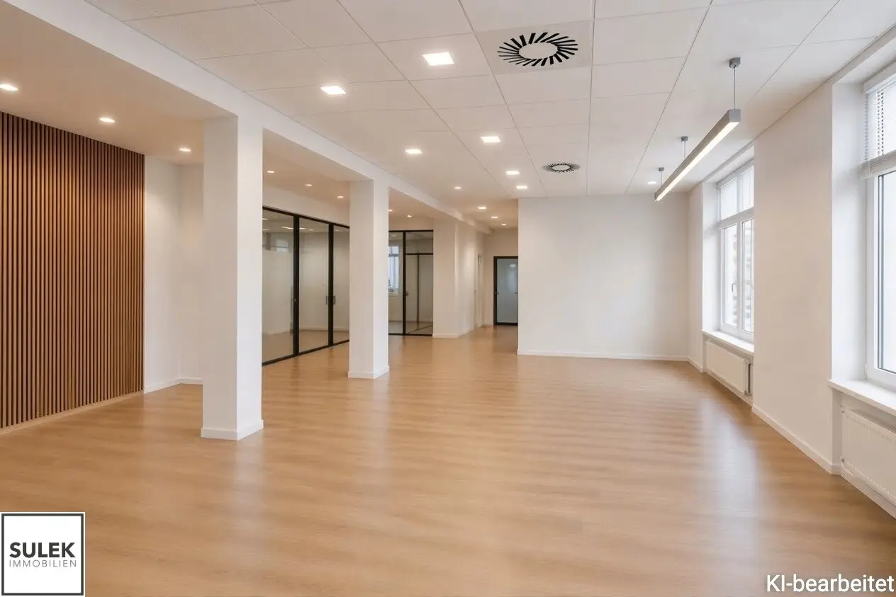 Representative open-plan office / practice space (529 m²) in historic old building — Renovation by owner — near U3 Schweglerstraße | Commission free!