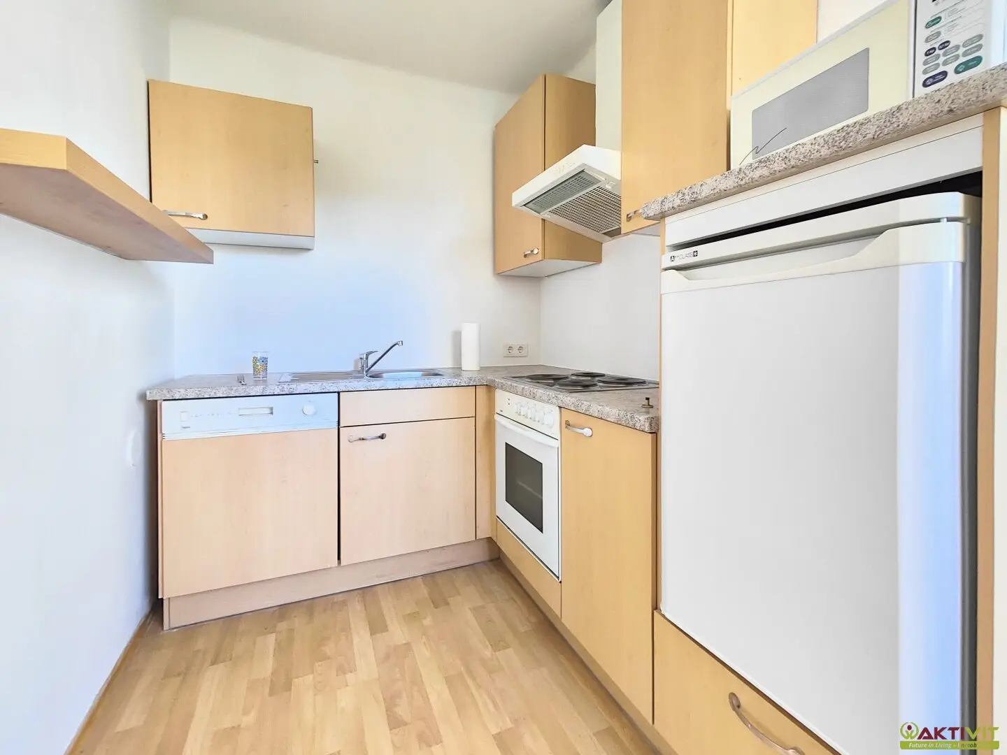 Vollständig sanierte 2-Zimmer-Wohnung mit Balkon und Keller in Zeltweg.