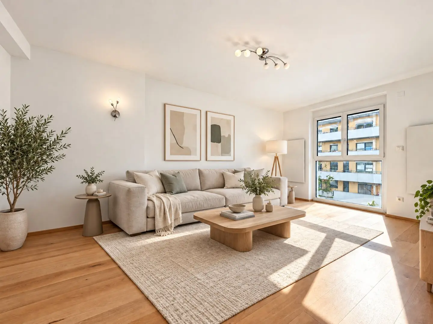 CITY LIFE WITH GREEN VIEW | approx. 57.33 m² living space | 2 rooms | Elevator | Fitted kitchen | U6 &amp; S-Bahn