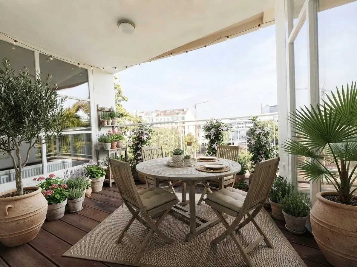 Open-ended: Air-conditioned attic apartment with loggias in Embassy District