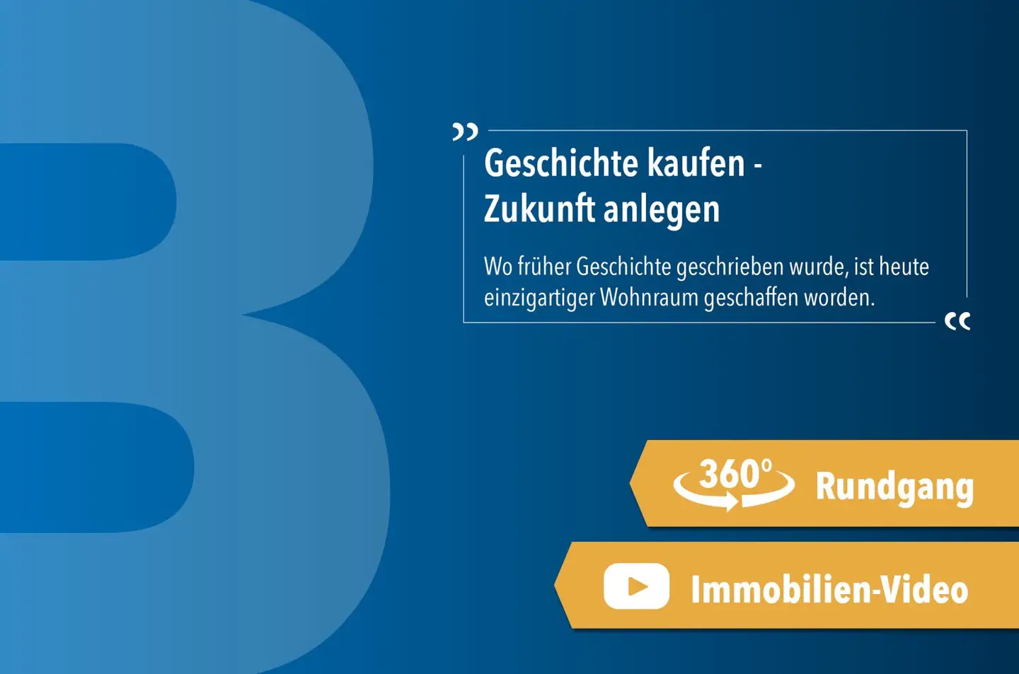 Geschichte kaufen - Zukunft anlegen