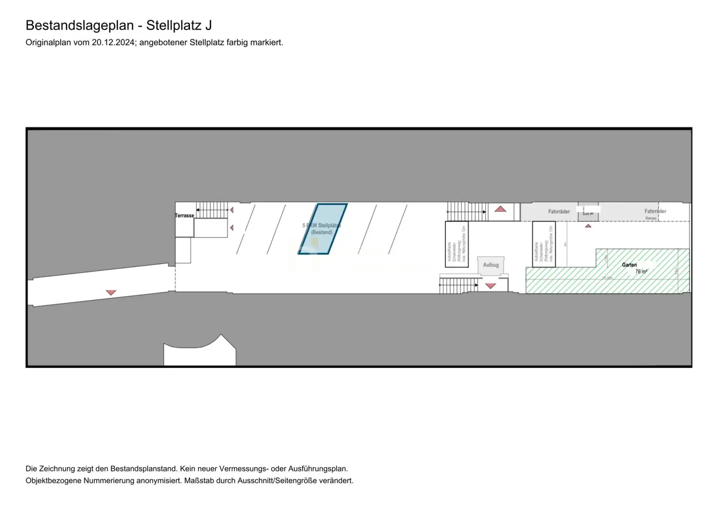 Outdoor parking space in the courtyard | 1070 Vienna, Neubau