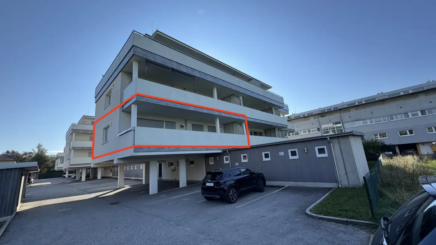 Charmante 3-Zimmer Terrassenwohnung 72m² mit 2 Stellplätzen in 4320 Perg!
