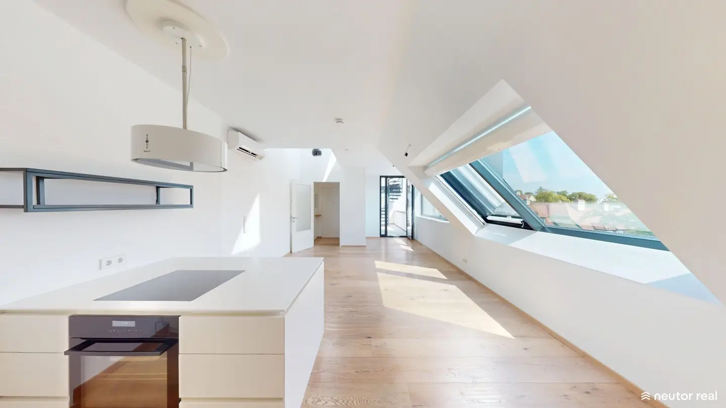 Vienna at your feet, the vineyards in view – exclusive 4-room penthouse with 70 m² roof terrace