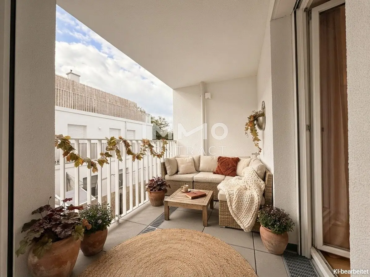 Blick ins Grüne - Provisionsfreie 2-Zimmer-Wohnung mit Loggia!