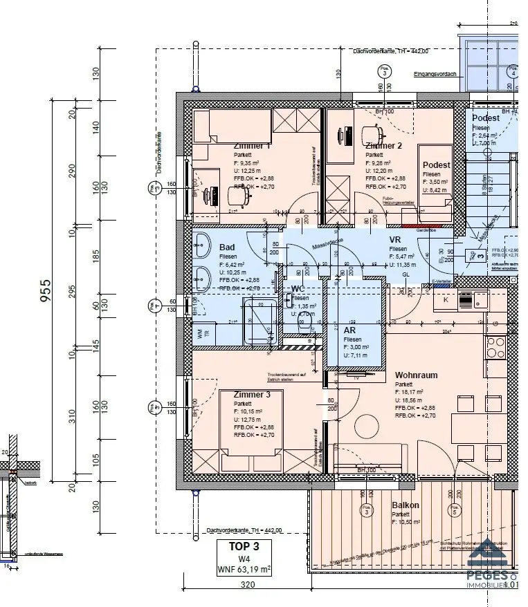 MODERN WOHNEN IM NEUBAU: 3 ½-Zimmer-Wohnung mit Balkon