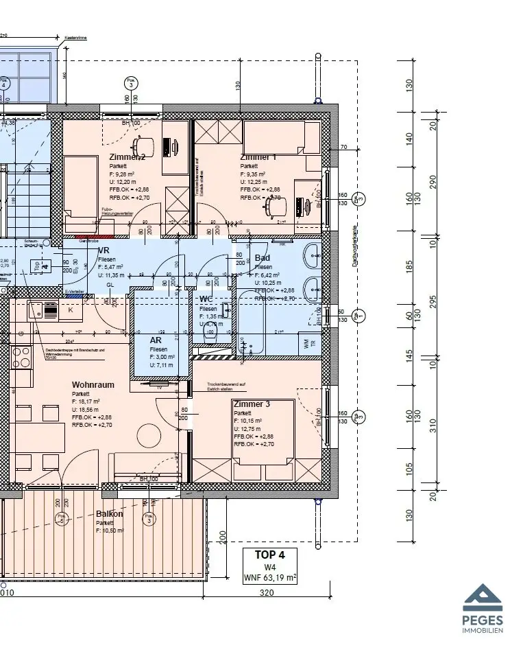 MODERN WOHNEN IM NEUBAU: 3 ½-Zimmer-Wohnung mit Balkon