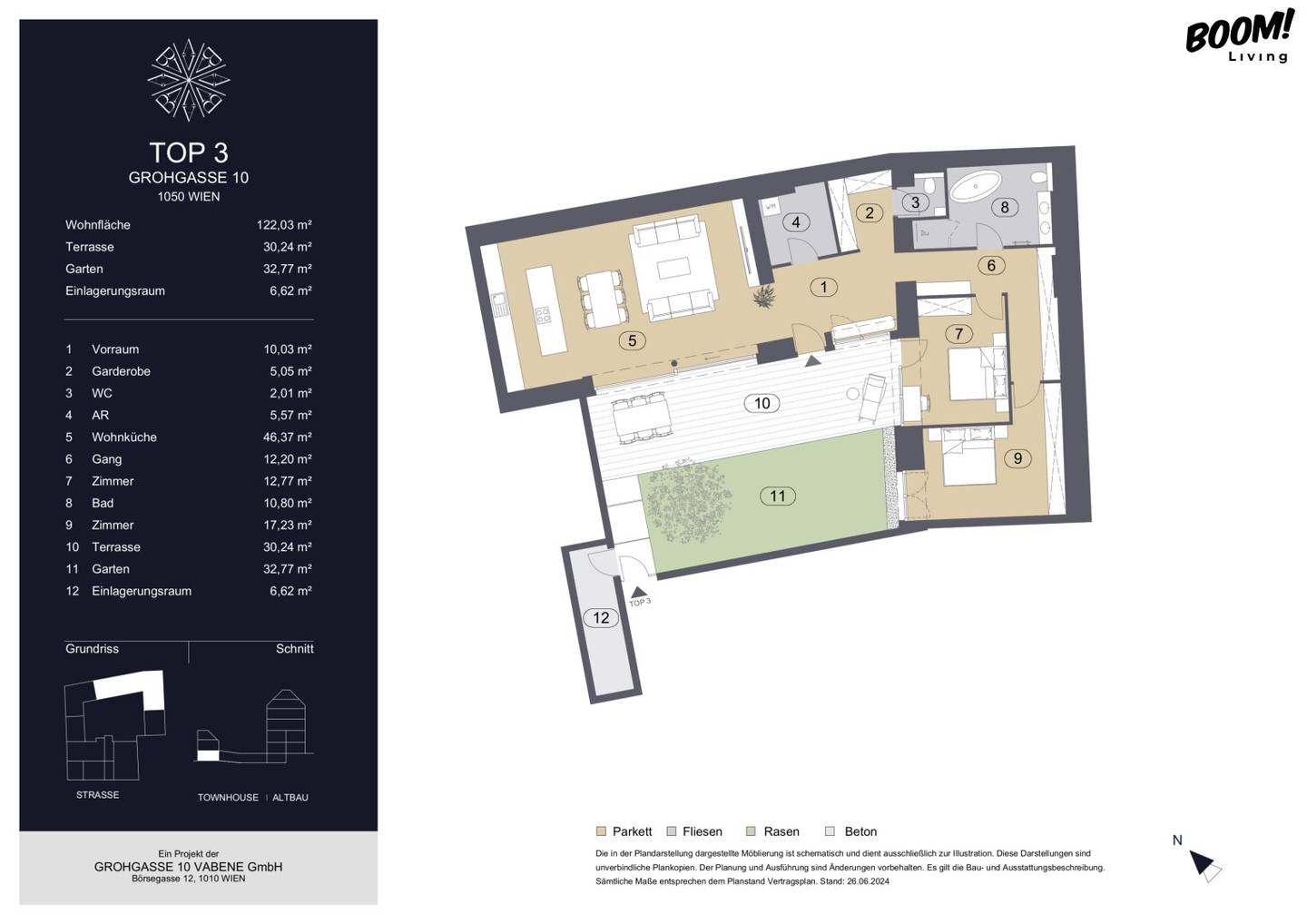 Exclusive townhouse with private garden and rooftop terraces in prime location 1050 Vienna