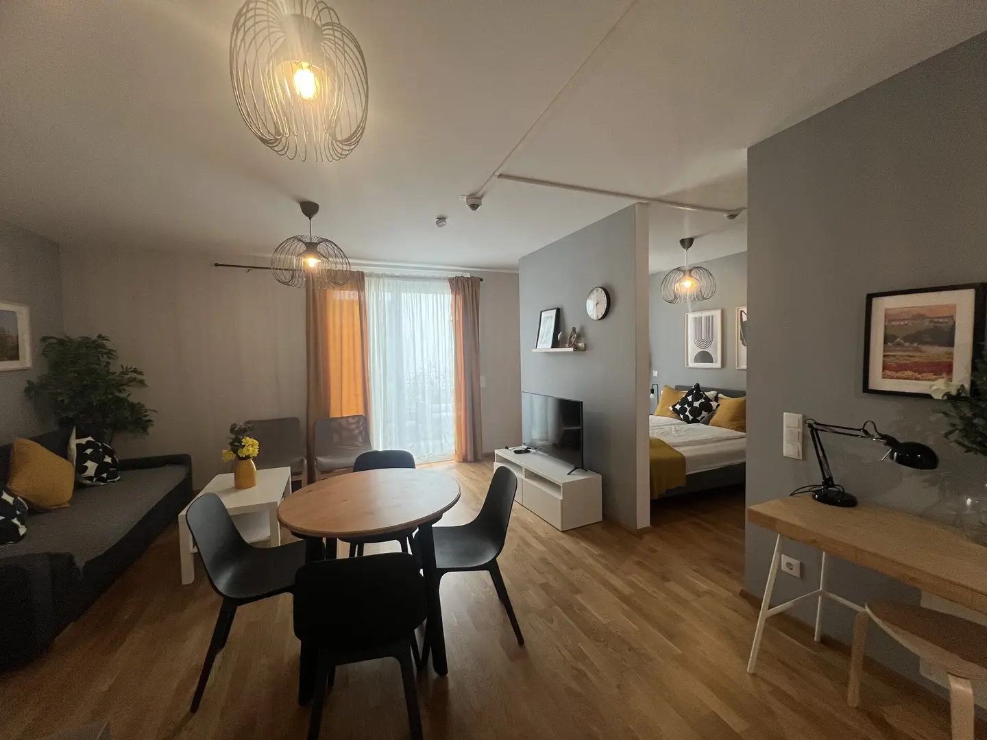 Furnished Wohnung with private garden and underfloor heating