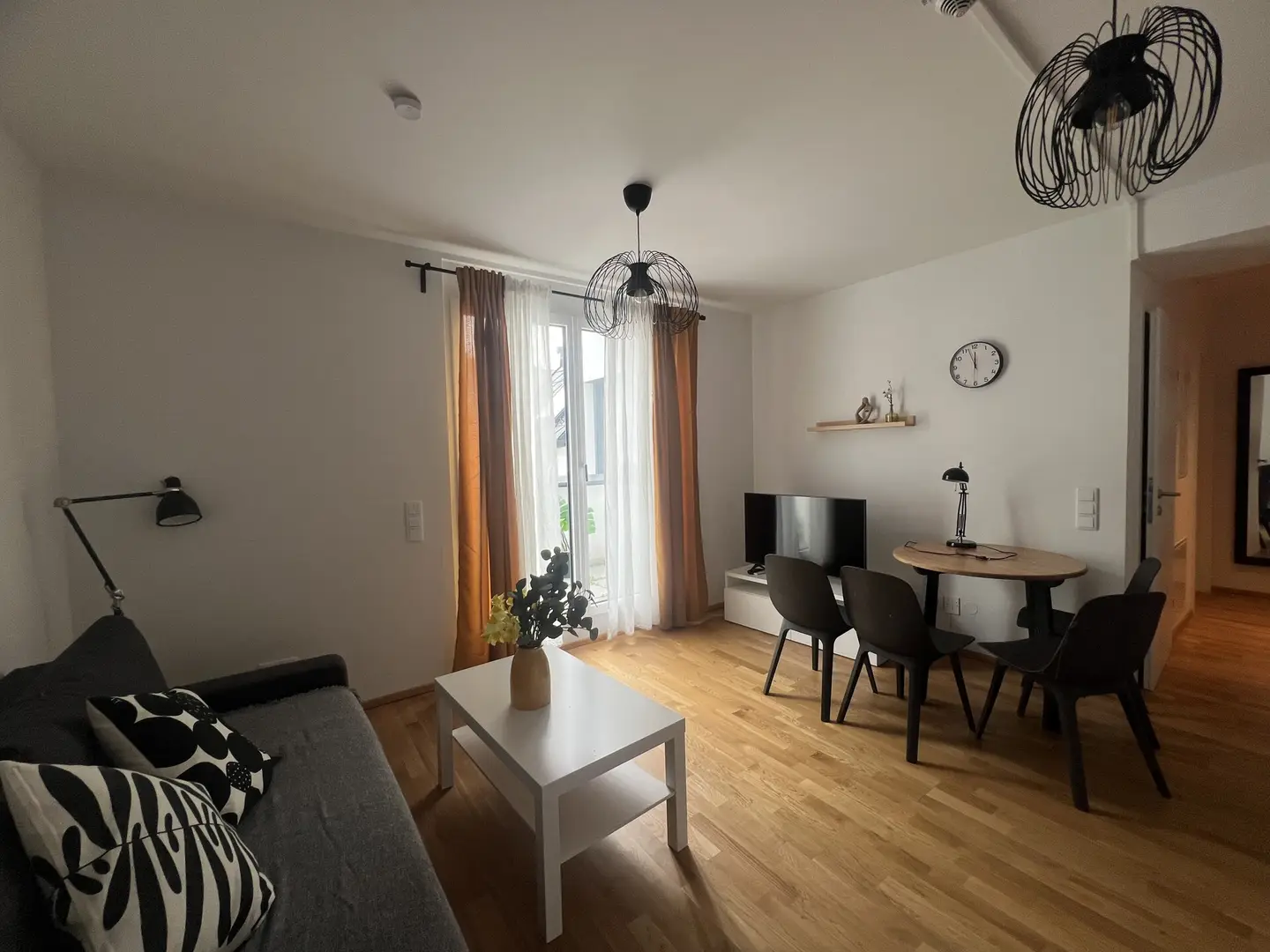 Furnished apartment with loggia in a quiet location
