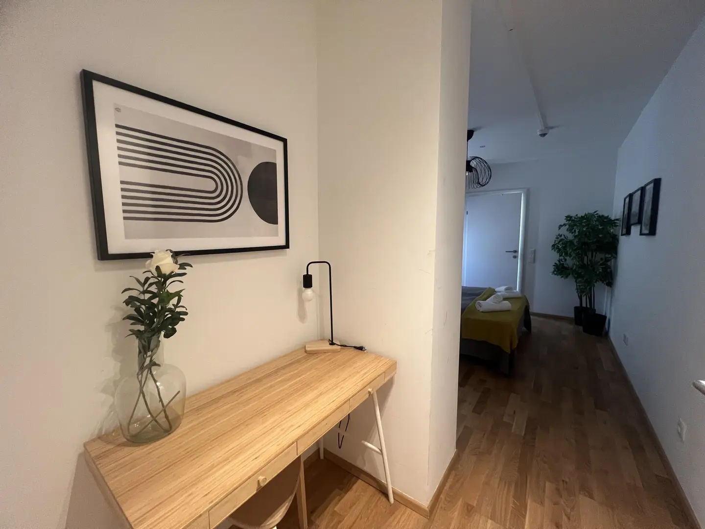Furnished apartment with loggia in a quiet location