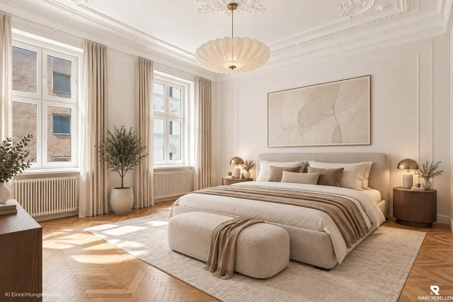 A Piece of Viennese History – Stately Bel étage with over 3,70 m ceiling height and magnificent stucco ceilings