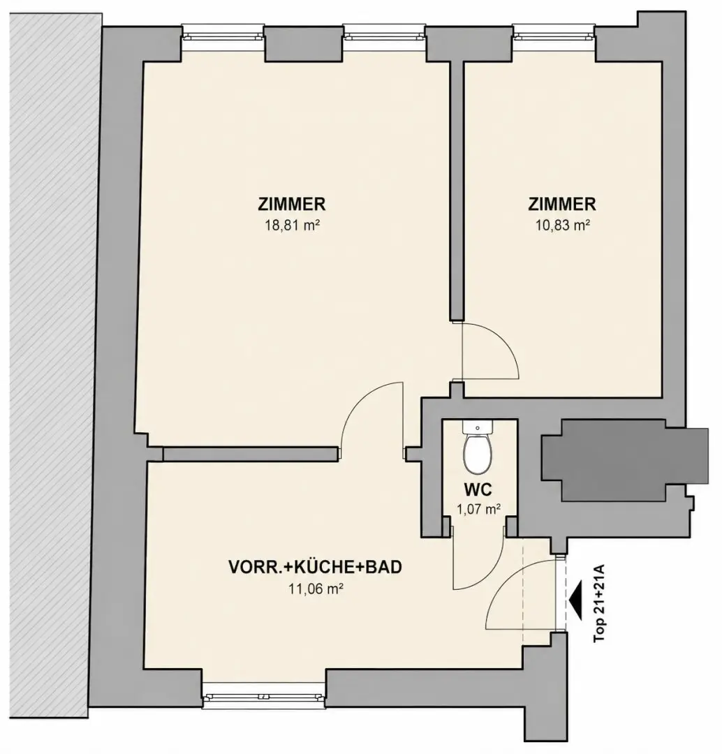 Representative condominium ownership in Goldschlaggasse - Now acquire affordable old building apartments to design yourself