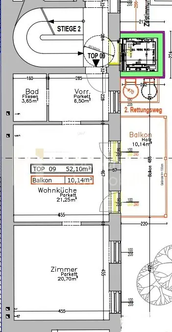 2-room old building with design potential | Around 52 m² with balcony | 1070 Wien