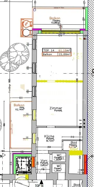 2-Zimmer-Altbau mit 2 Balkonen und Gestaltungsspielraum | Rund 63 m² in 1070 Wien