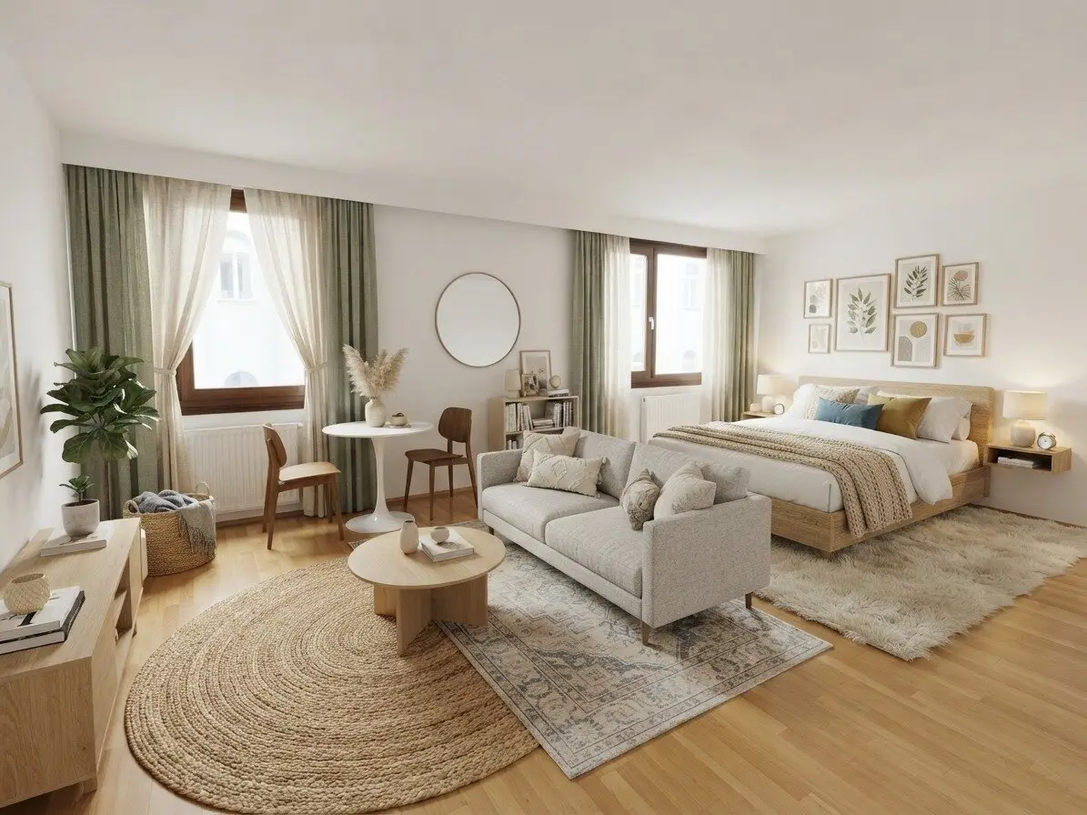 NEW! Light-filled one-room apartment in 1030 Vienna behind the Konzerthaus