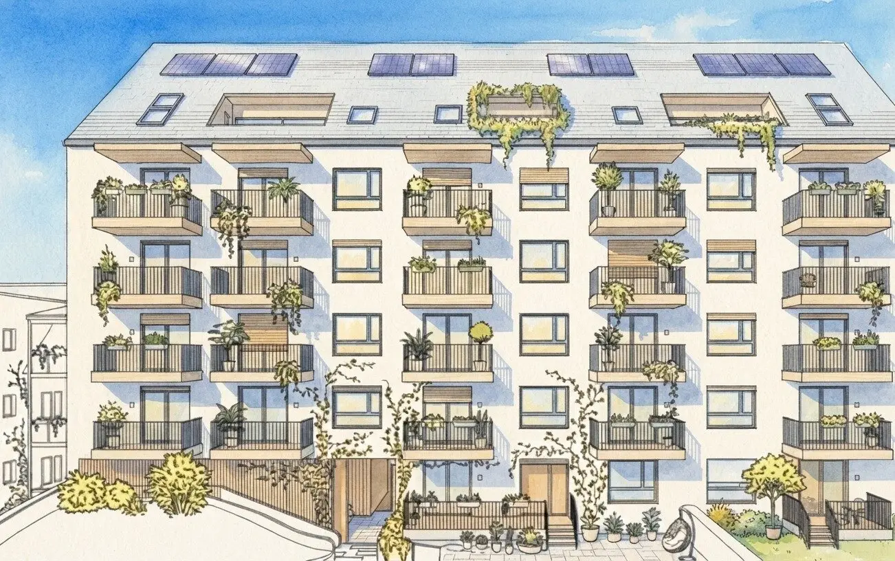 GRAZ - Gries: 31m² Top Erstbezug mit Balkon im 2.OG - EIGENTUM statt Mieten !! oder als Ihre Anlegerwohnung