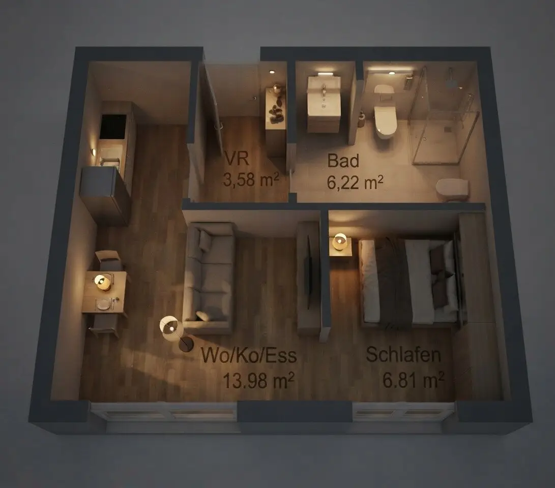 GRAZ - Gries: 31m² Top Erstbezug mit Balkon im 2.OG - EIGENTUM statt Mieten !! oder als Ihre Anlegerwohnung