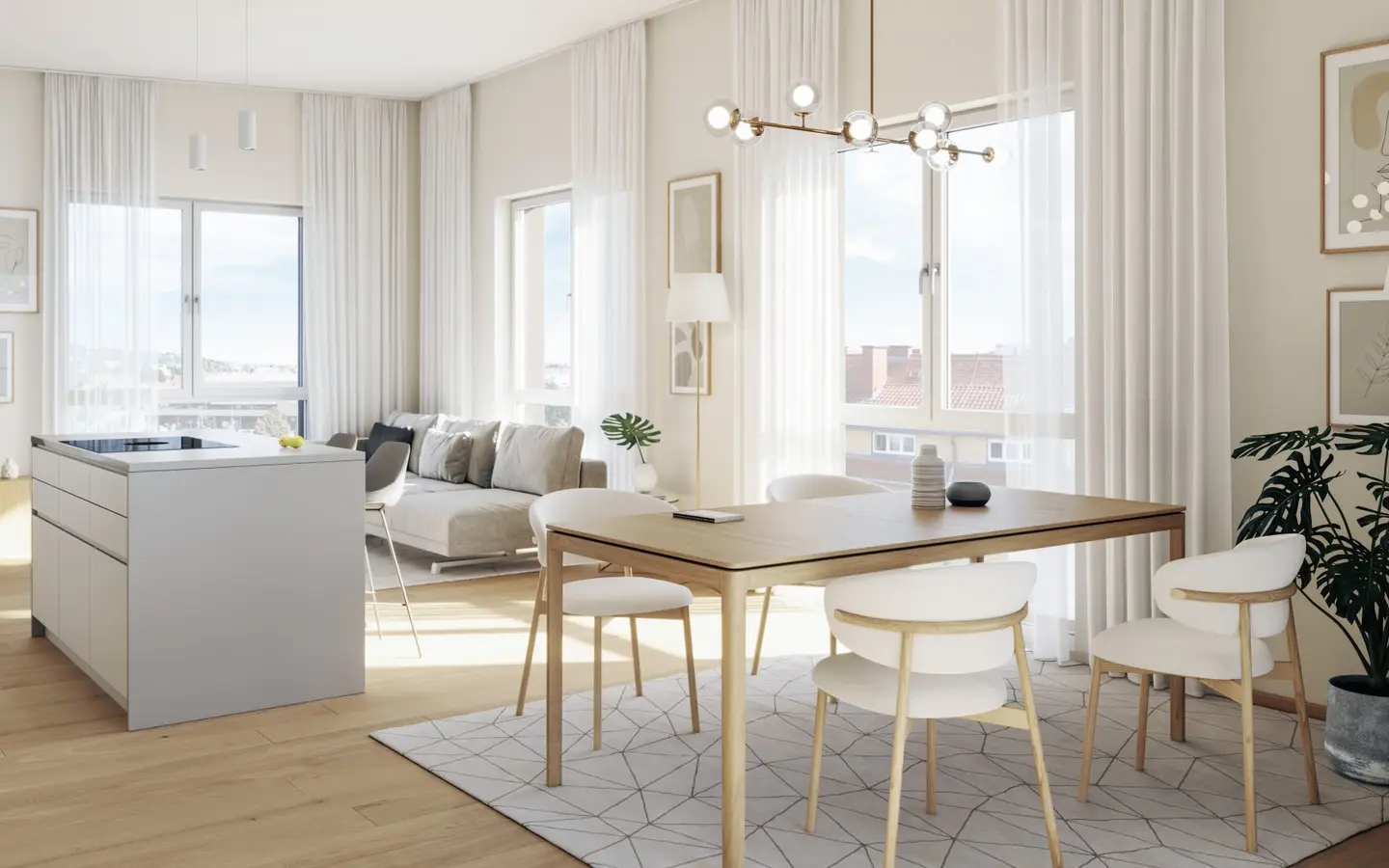 Weiz: First-class penthouse with panoramic terraces in central location – 2 terraces, 4 rooms, top equipment