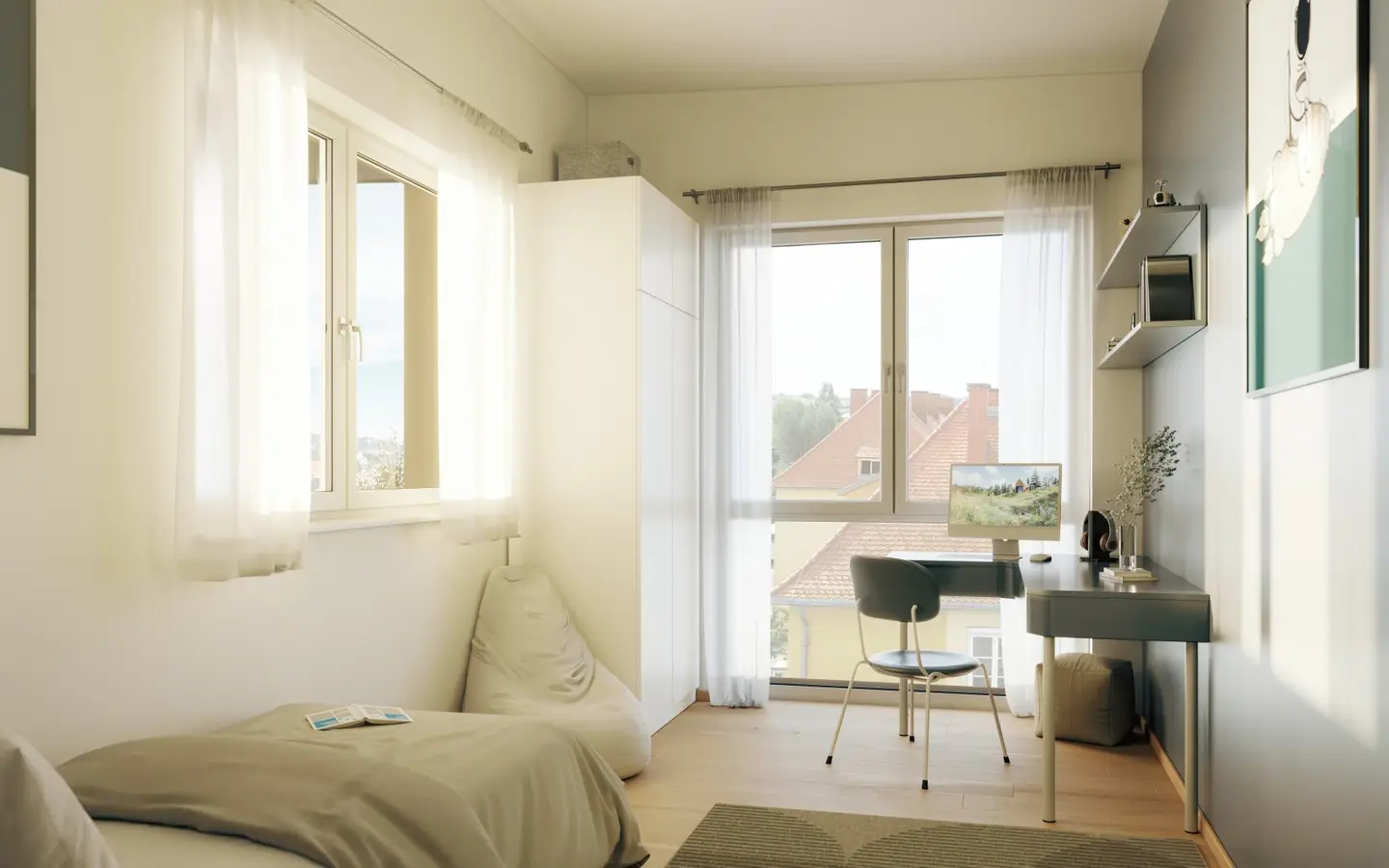 Weiz: First-class penthouse with panoramic terraces in central location – 2 terraces, 4 rooms, top equipment