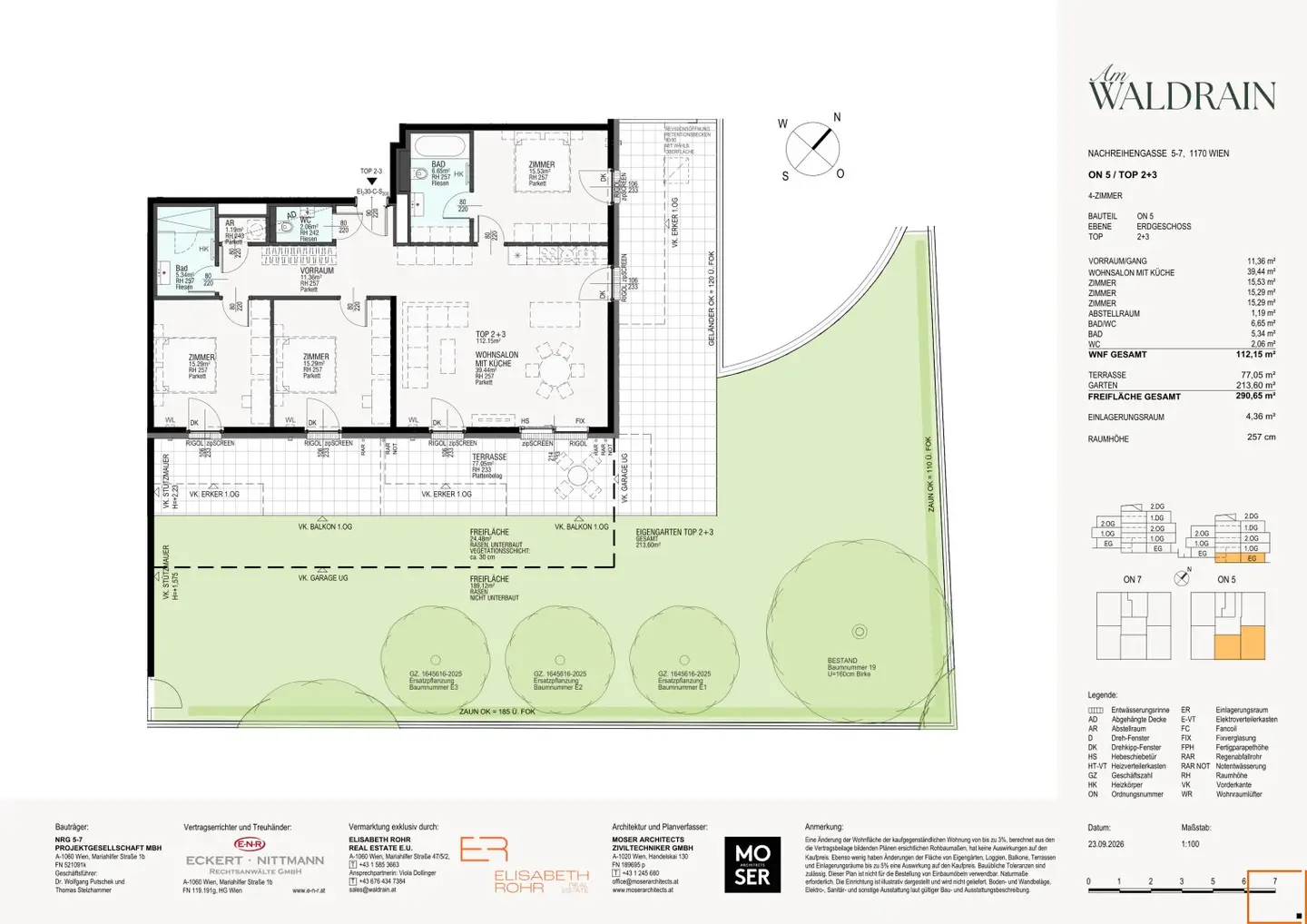 Space for the whole family - Garden apartment with sustainable geothermal heating near Neuwaldegg