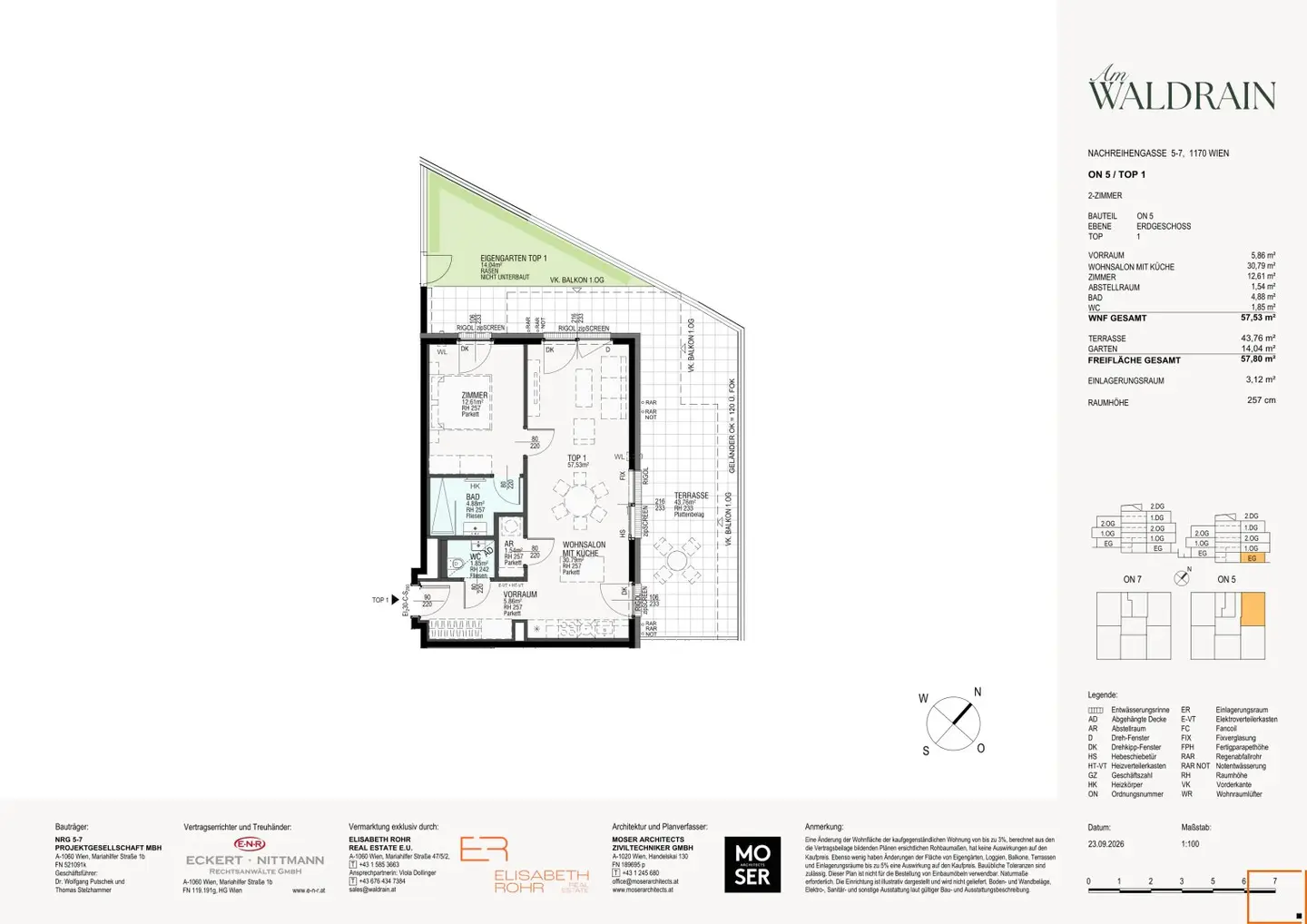 Zwei-Zimmer Gartenwohnung mit nachhaltiger Geothermie!