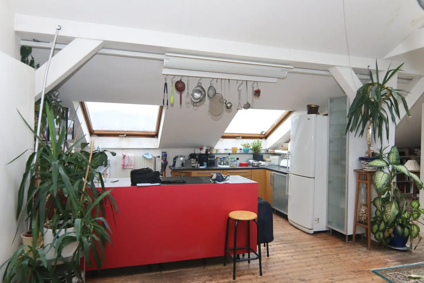 Attic apartment in a very centrally located beautiful old building
