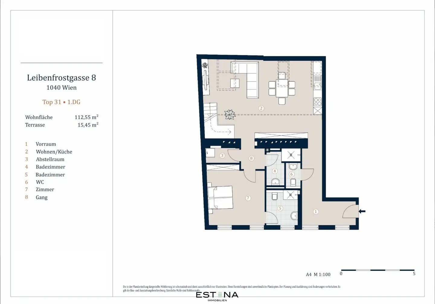 Exklusiver Maisonette-Wohntraum mit offener Galerie und privater Dachterrasse in begehrter Lage
