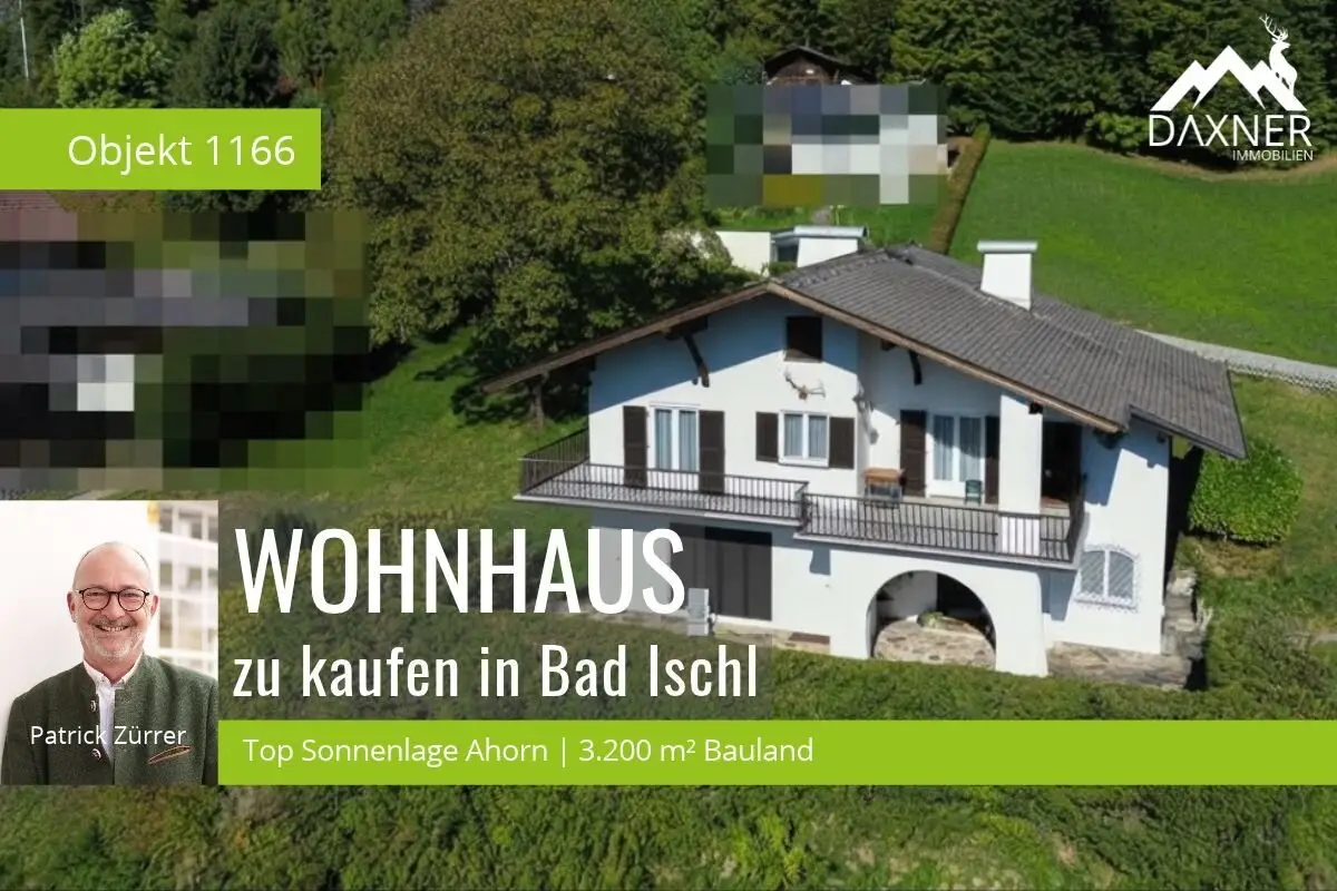 Großzügiges Grundstück mit Bestandsobjekt im Sonnenviertel Ahorn von Bad Ischl