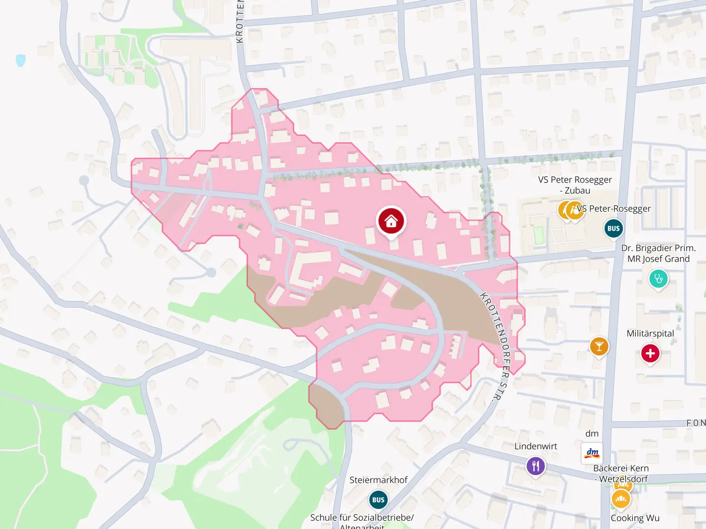 Ruhig gelegene Dachgeschosswohnung nahe Belgierkaserne