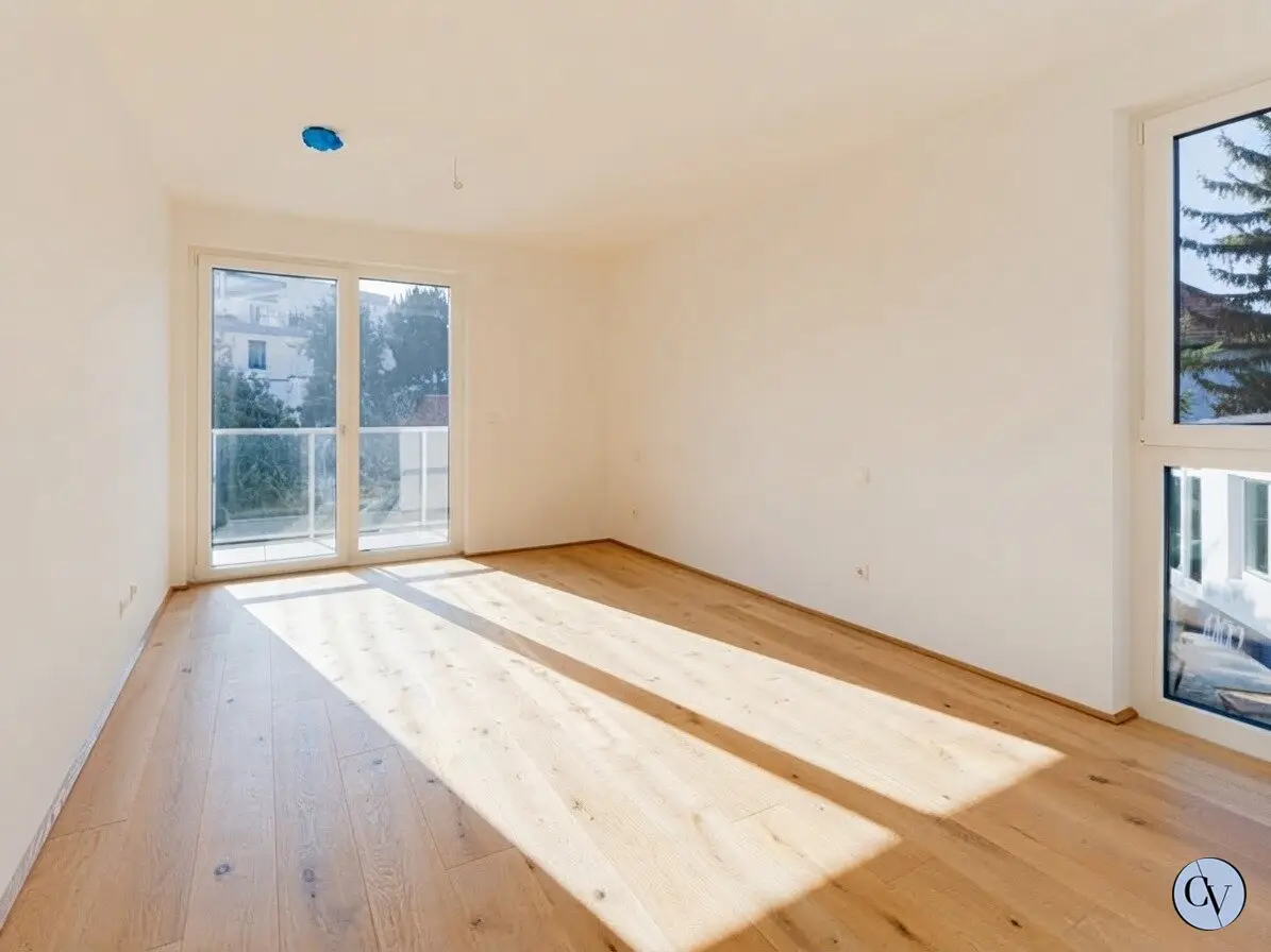 Sonnenuntergang am eigenen Balkon - bei der Alten Donau!