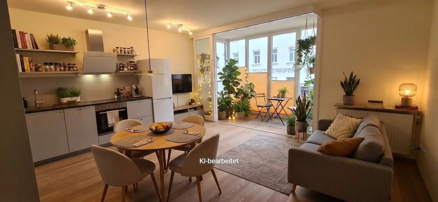 Salzburg Andräviertel - charming 2 room apartment - wintergarden - living area approx. 51 m²
