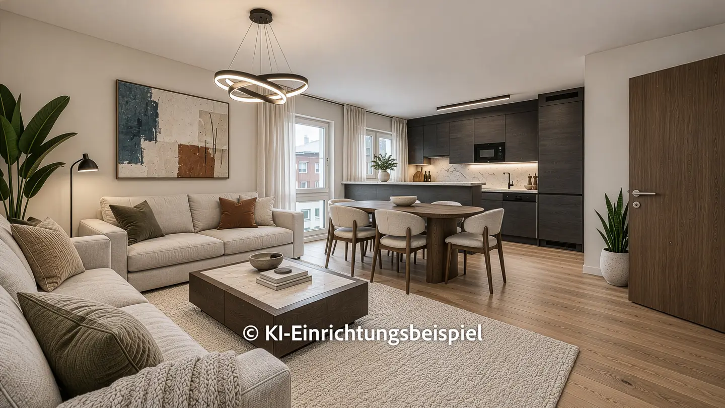 Sonnige Wohnung mit Balkon und Bergblick
