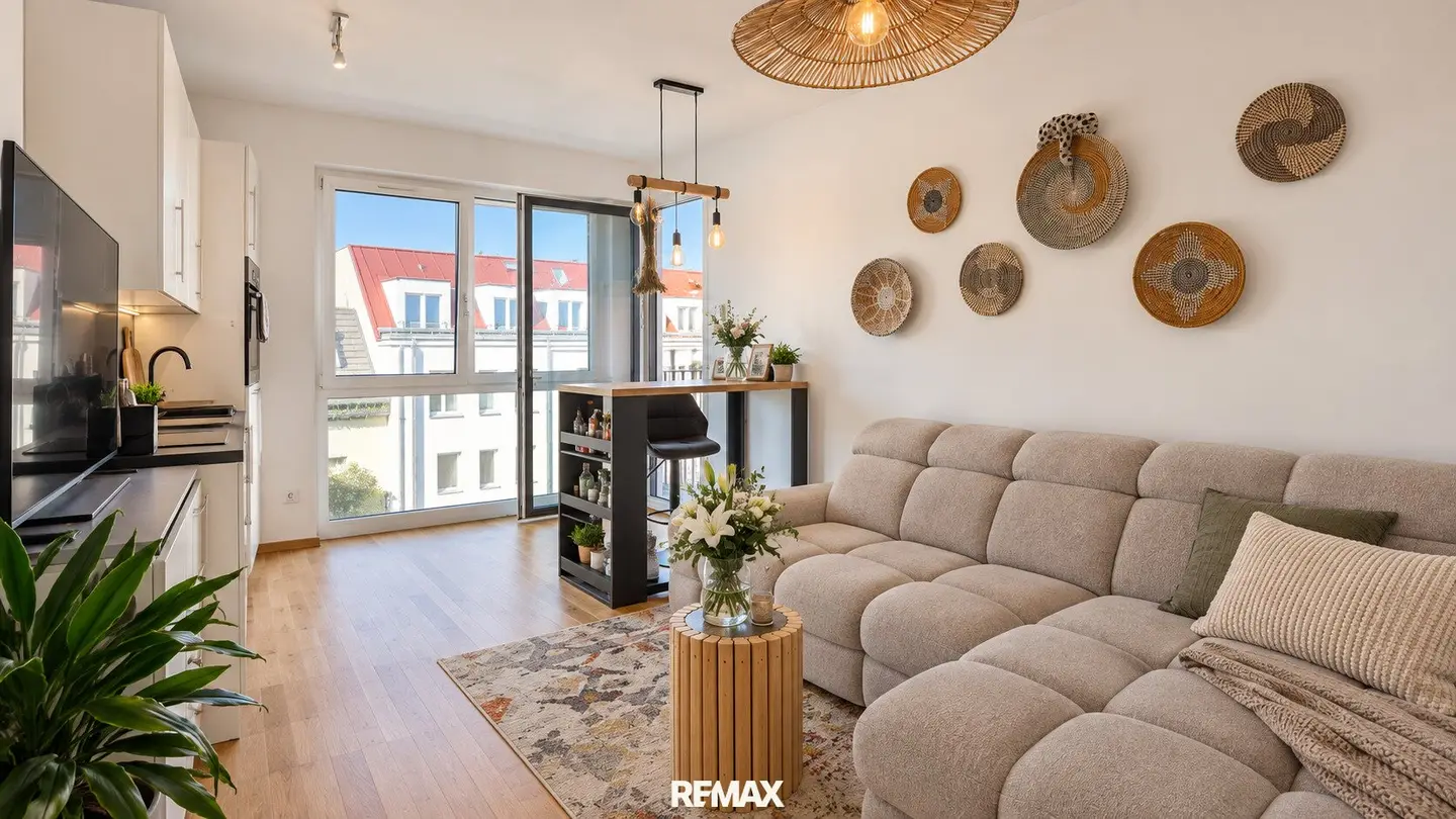 Exclusive nearly new attic apartment with balcony, underground garage and top infrastructure Modern 2-room attic apartment in Wien-Liesing / Siebenhirten / Perchtoldsdorf